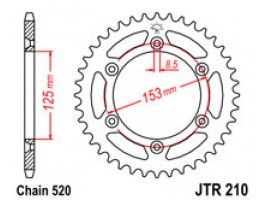 Зірка задня JTR210.48